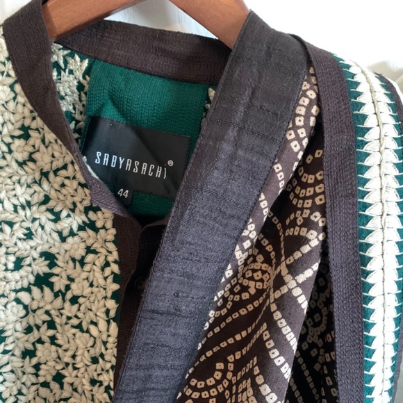 Men’s Sabyasachi Kurta with shawl set green and cream. Perfect condition - Picture 9 of 14